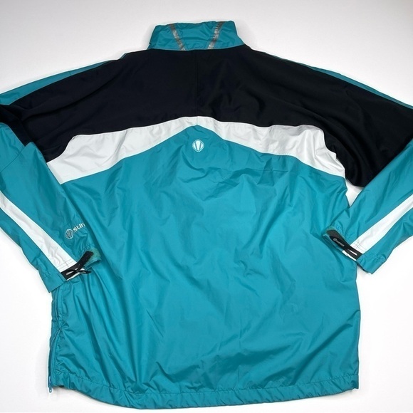 Sunice Jacket Windbreaker Typhoon Teal 1/4 Zip Golf Coastal Pebble Beachy Preppy - Picture 3 of 16